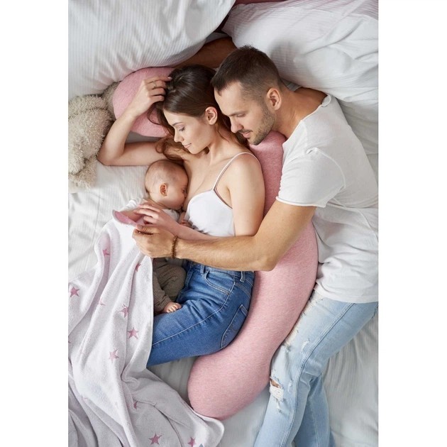 Подушка для вагітних Ceba Baby Multi Physio Рожевий - Фото 5 Подушка для вагітних Ceba Baby Multi Physio Рожевий - зображення 5