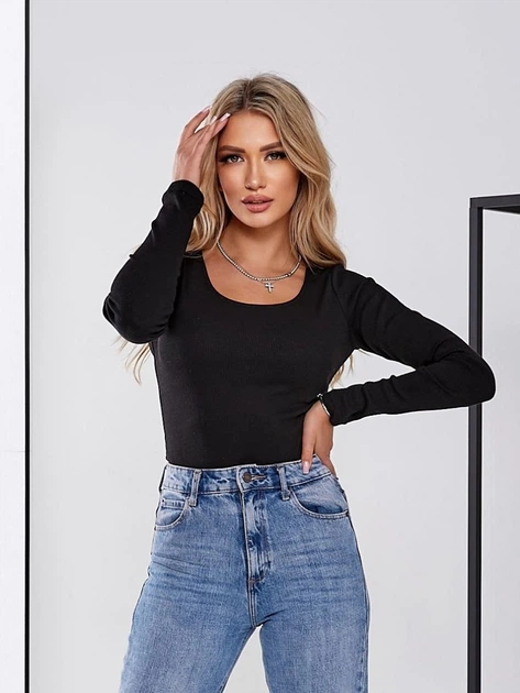 Трикотажный боди VivaLaDonna M/L черный 43297095 - изображение 6