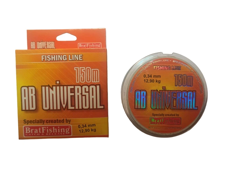 Леска Bratfishing AB UNIVERSAL 0.34 мм 150 м прозрачная (6) - изображение 4