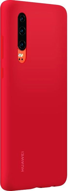 Etui Huawei Silicone Case do P30 Red (6901443277360) - obraz 2