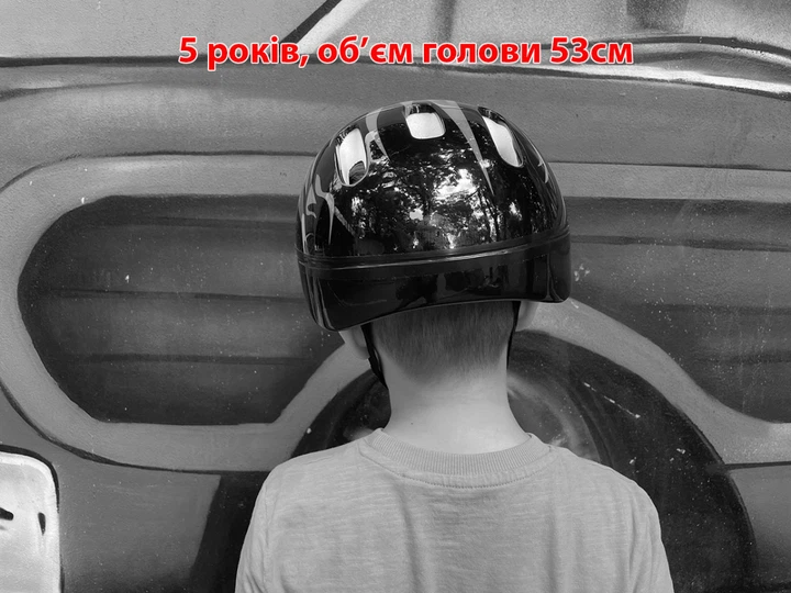 Защитный детский шлем, размер S/M (51-55 см), McQueen Красный - изображение 4