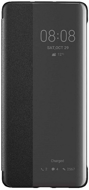 Etui z klapką Huawei Smart View Flip Cover do P40 Pro Black (6901443366033) - obraz 2