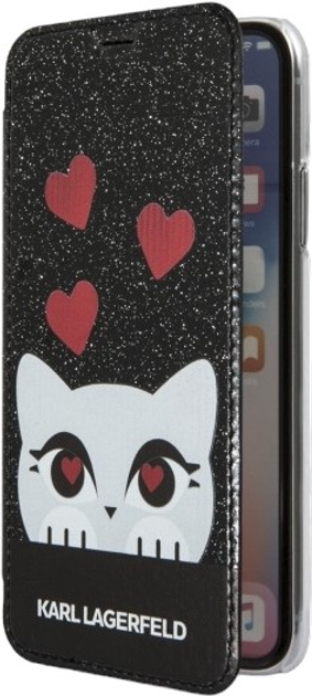 Etui z klapką Karl Lagerfeld Valentine do Apple iPhone X/Xs Black (3700740413647) - obraz 2
