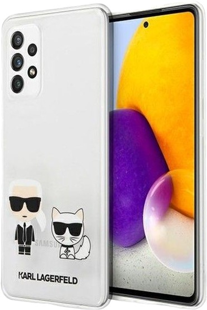 Etui Karl Lagerfeld Karl&Choupette do Samsung Galaxy A72 Transparent (3700740498996) - obraz 1