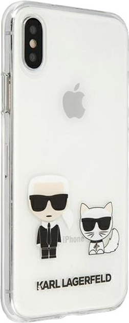 Панель Karl Lagerfeld Karl&Choupette do Apple iPhone Xs Max Transparent (3666339055059) - зображення 2