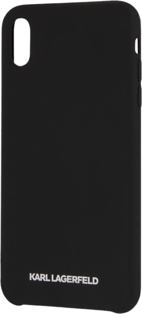 Панель Karl Lagerfeld Silicone do Apple iPhone Xs Max Black (3700740435465) - зображення 2