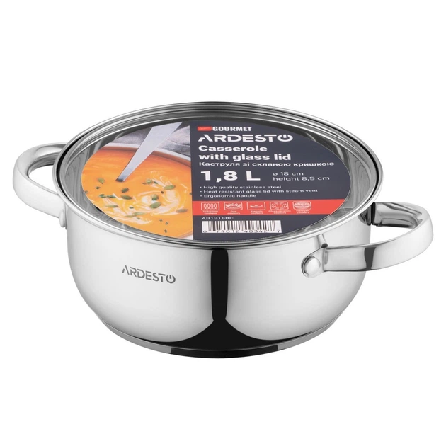 Кастрюля 1.8 л с массивными ручками Ardesto Gemini Gourmet Aosta - изображение 4