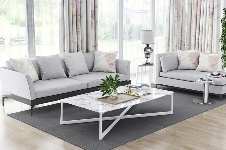 Готова напівзатемнювальна штора Soovi Home 140 х 250 см на тасьмі White and pink marble (14559506251) - Фото 5 Готова напівзатемнювальна штора Soovi Home 140 х 250 см на тасьмі White and pink marble (14559506251) - зображення 5