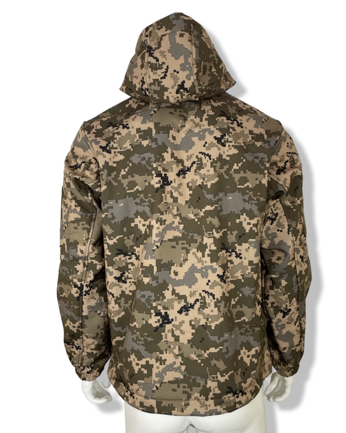 Куртка тактична SoftShell зимова піксель розмір S - зображення 2