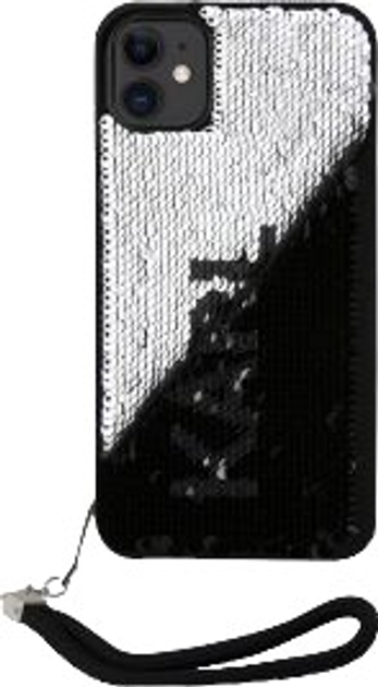 Etui Karl Lagerfeld Sequins Cord do Apple iPhone Xr/11 Silver (3666339128029) - obraz 2