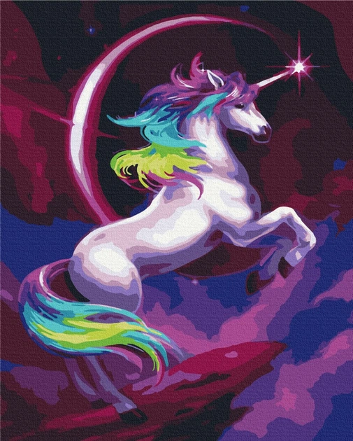 Картина за номерами "Казковий райдужний єдиноріг" 40x50 см Brushme (2000002767657) - Фото 1 Картина за номерами "Казковий райдужний єдиноріг" 40x50 см Brushme (2000002767657) - зображення 1