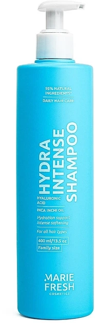 Шампунь для зволоження волосся Marie Fresh Hydra Intense 400 мл - Фото 1 Шампунь для зволоження волосся Marie Fresh Hydra Intense 400 мл - изображение 1