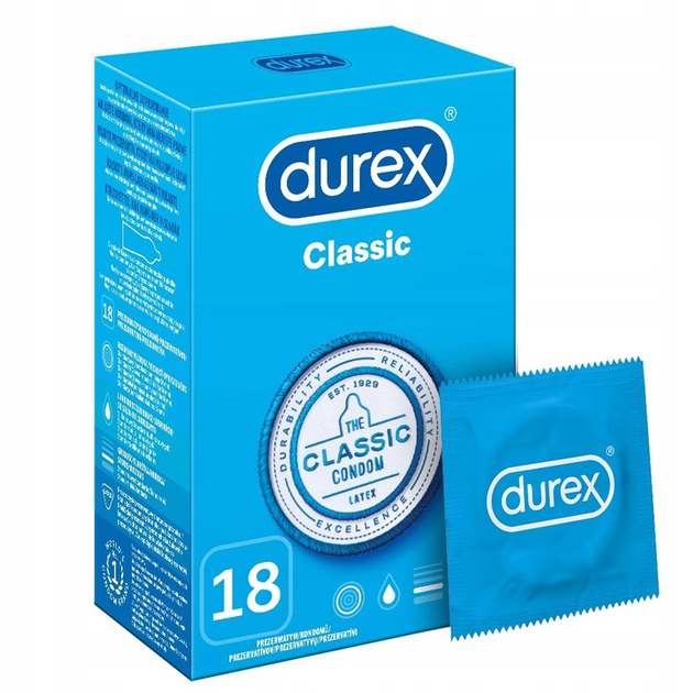 Презервативы Durex Classic классические 18 шт (5052197025491) – в ...