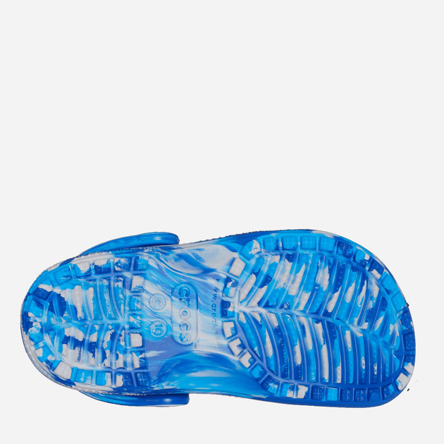 Дитячі крокси для хлопичка Crocs Classic Marbled Clog TCR206838 25-26 Синій/Мультиколір (196265315482) - зображення 6