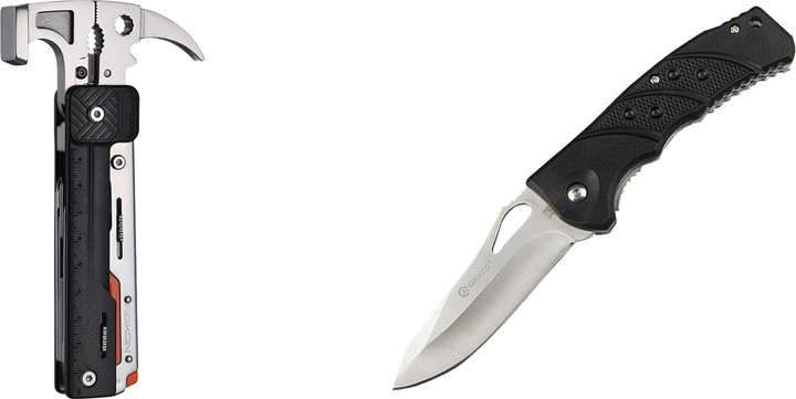 Набор Мультитул-молоток Roxon H1 Черный + Нож складной Ganzo G619 - изображение 1
