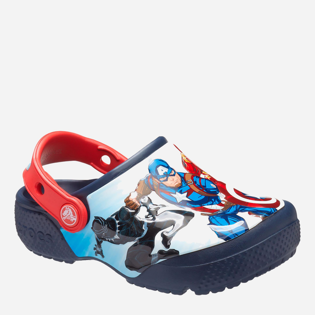Chodaki chłopięce Crocs Crocs Fl Avengers Patch Clog KCR207069 33-34 Niebieskie (191448707573) - obraz 3