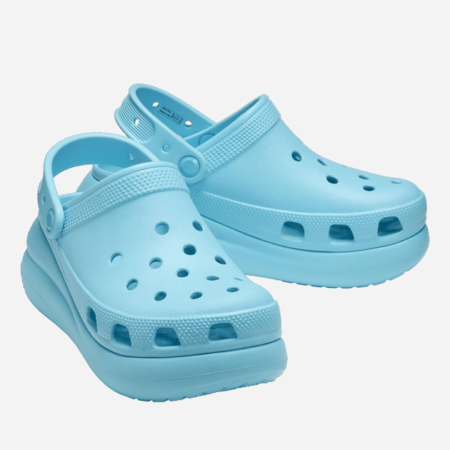 Дитячі крокси для дівчинки Crocs Classic Crush Clog CR207521 33-34 Блакитні (196265304943) - зображення 2
