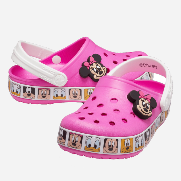 Chodaki dziecięce dla dziewczynki Crocs Fl Minnie Mouse Band Clog TCR207720 27-28 Różowe (191448938632) - obraz 2