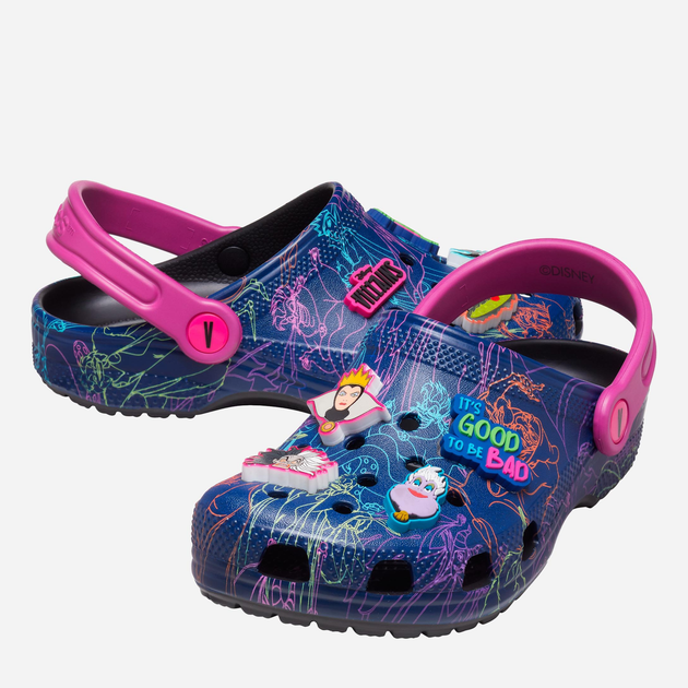 Дитячі крокси для дівчинки Crocs Classic Disney Villains Clog KCR207722 29-30 Сині (191448955684) - зображення 2