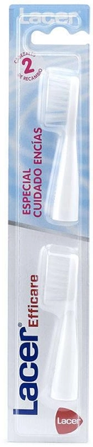Змінні насадки для електричної зубної щітки Lacer Cepillo Dental Electrico Adulto Recambios blanco 2 шт (8470001910110) - зображення 1