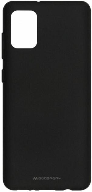Панель Goospery Mercury Silicone для Samsung Galaxy A31 Black (8809724849559) - зображення 1