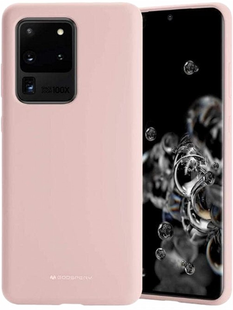 Панель Goospery Mercury Silicone для Samsung Galaxy S20 Ultra Pink Sand (8809685000853) - зображення 1