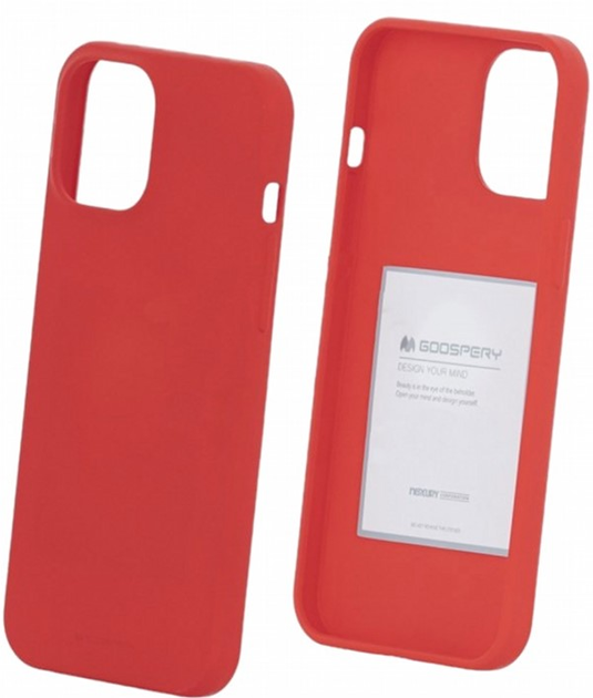 Etui Goospery Mercury Soft do Apple iPhone 13 mini Czerwony (8809824769252) - obraz 2