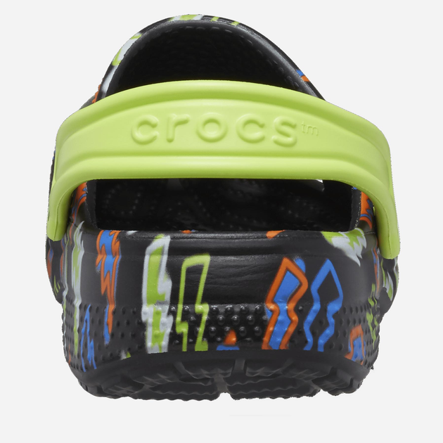 Дитячі крокси-сабо для хлопичка Crocs Classic Lightning Bolt Clog TCR208309 22-23 Чорні (196265237241) - зображення 4
