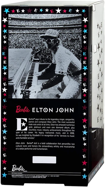 Кукла Барби коллекционная Элтон Джон Barbie Collector Elton John Doll (GHT52) - Фото 10 Кукла Барби коллекционная Элтон Джон Barbie Collector Elton John Doll (GHT52) - изображение 10