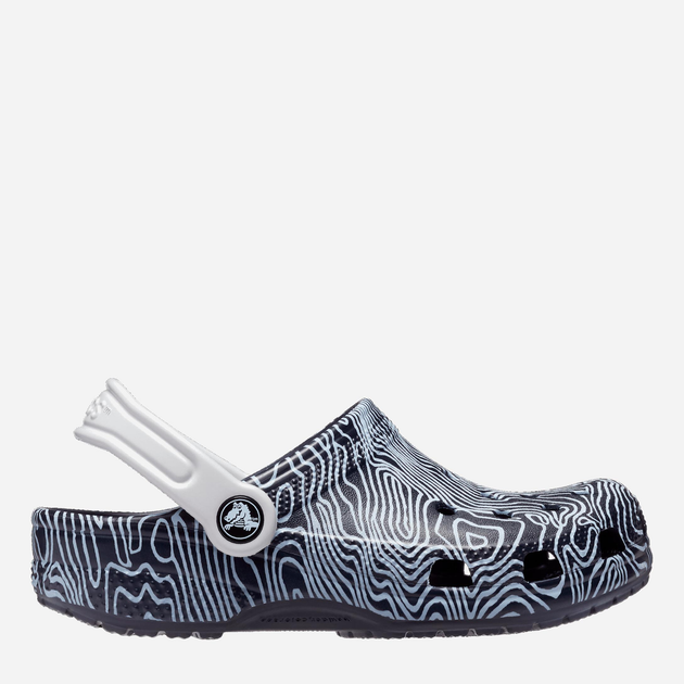 Crocsy chłopięce Crocs Classic Topographic Clog KCR208313 33-34 Ciemnoniebieskie (196265237555) - obraz 1