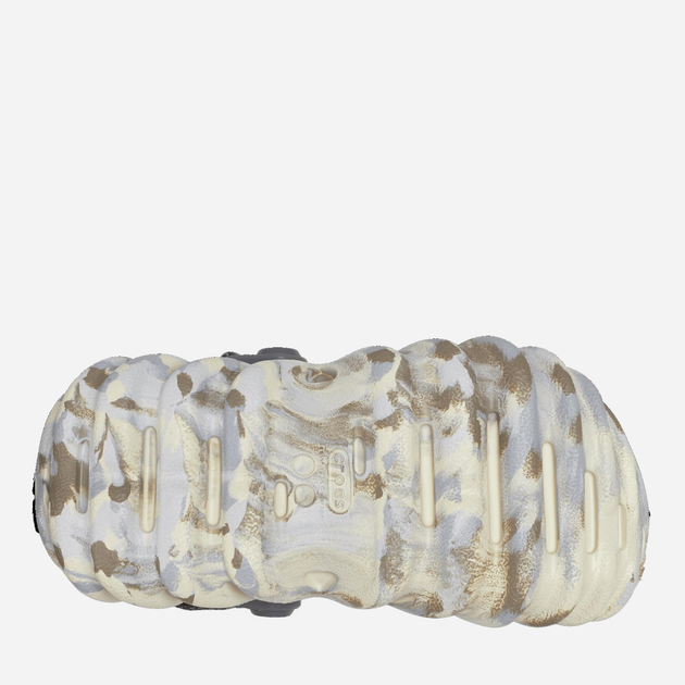 Chodaki chłopięce Crocs Echo Marbled Clog TCR208466 24-25 Beżowe (196265300310) - obraz 5