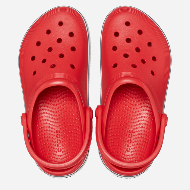 Дитячі крокси-сабо для хлопичка Crocs Off Court Clog TCR208479 24-25 Червоні (196265325337) - зображення 3