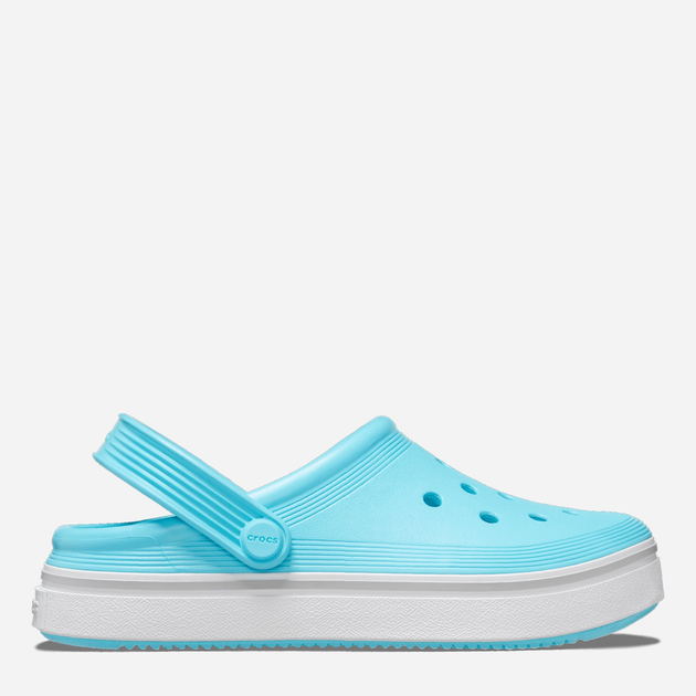 Дитячі крокси для дівчинки Crocs Off Court Clog TCR208479 23-24 Блакитні (196265325252) - зображення 1