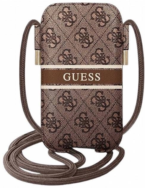 Чохол-сумка CG Mobile Guess 4G Stripe універсальний Brown (3666339031701) - зображення 1