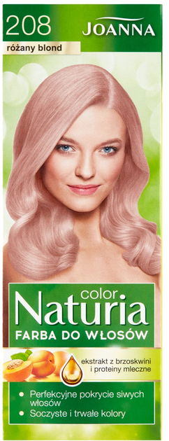 Фарба для волосся Joanna Naturia Color 208 Rose Blonde 100 мл (5901018017873) - зображення 1