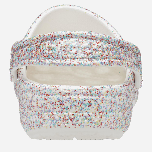 Дитячі крокси-сабо для дівчинки Crocs Classic Sprinkle Glitter Clogk CR208574 29-30 Білі (196265326464) - зображення 5