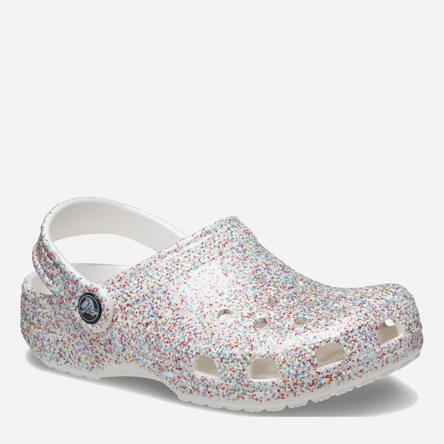 Дитячі крокси для дівчинки Crocs Classic Sprinkle Glitter Clogk CR208574 34-35 Білі (196265326501) - зображення 4