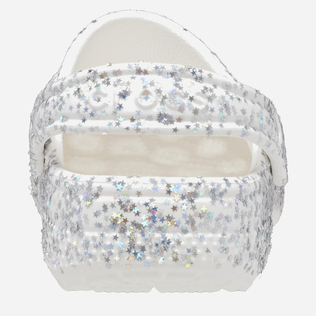 Дитячі крокси для дівчинки Crocs Classic Starry Glitter Clog KCR208619 34-35 Білі (196265332977) - зображення 4