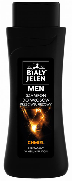 Шампунь для волосся Biały Jeleń For Men гіпоалергенний шампунь проти лупи з екстрактом хмелю 300 мл (5900133007394) - зображення 1