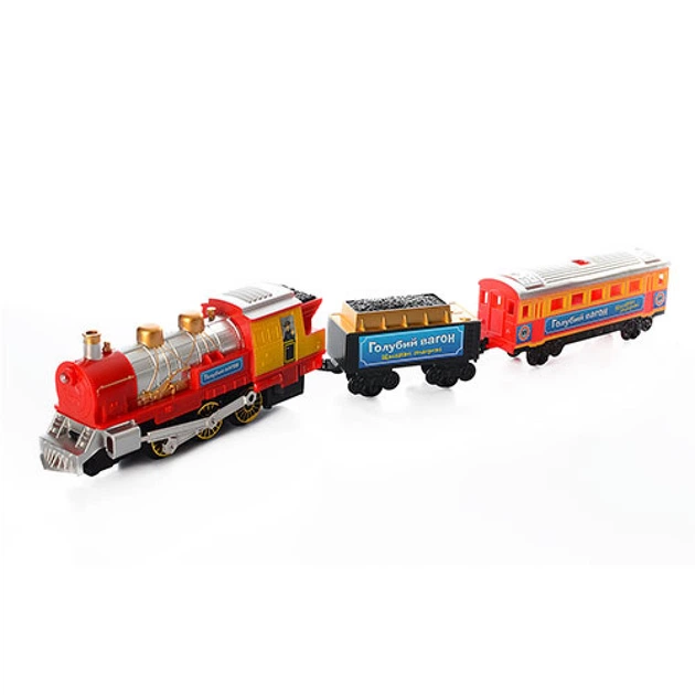 Игрушечная железная дорога Голубой вагон METR+ 70155(железная дорога, локомотив и вагоны) длина путей 282 см Пластик - изображение 2