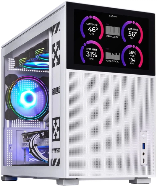 Комп'ютер ARTLINE Gaming D31 White (D31Whitev38) AMD Ryzen 7 5700X / WaterCooler 240mm / ASUS PRIME B550M-A / 32Gb DDR4-3600 Gaming /1 TB NVME SSD / GeForce RTX4070 12GB White / D31 White ARGB 750W 80+ Bronze - Фото 1 Комп'ютер ARTLINE Gaming D31 White (D31Whitev38) AMD Ryzen 7 5700X / WaterCooler 240mm / ASUS PRIME B550M-A / 32Gb DDR4-3600 Gaming /1 TB NVME SSD / GeForce RTX4070 12GB White / D31 White ARGB 750W 80+ Bronze - зображення 1