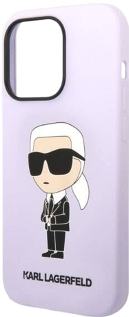Панель Karl Lagerfeld Silicone Ikonik для Apple iPhone 14 Pro Max Purple (3666339086671) - зображення 4