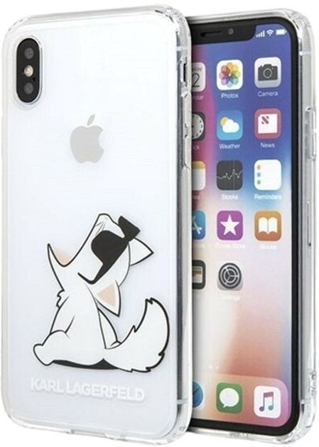 Панель Karl Lagerfeld Choupette Fun для Apple iPhone X/Xs Transparent (3700740435984) - зображення 1
