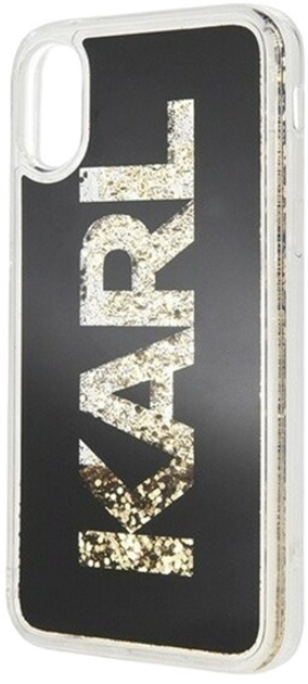Etui Karl Lagerfeld Karl Logo Glitter do Apple iPhone X/Xs Black (3700740444047) - obraz 3