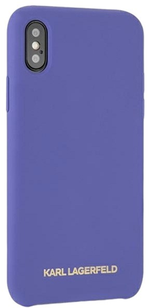 Панель Karl Lagerfeld Silicone для Apple iPhone X/Xs Violet (3700740435540) - зображення 3