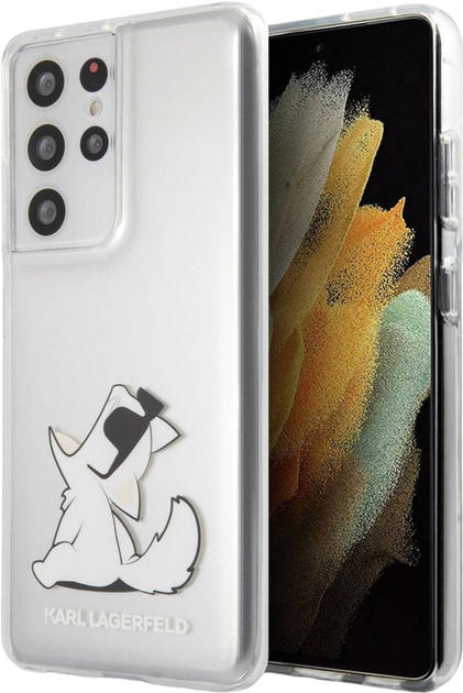 Панель Karl Lagerfeld Choupette Fun для Samsung Glalaxy S21 Ultra Transparent (3700740496954) - зображення 3