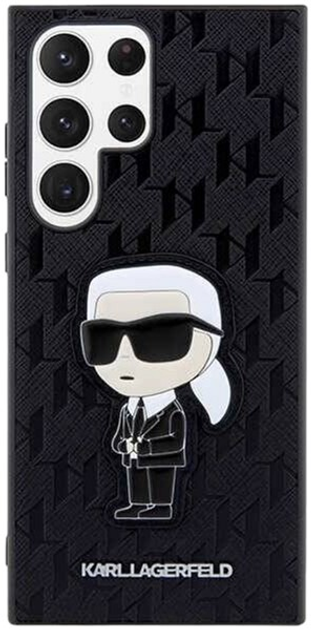 Etui Karl Lagerfeld Saffiano Monogram Ikonik do Samsung Galaxy S23 Ultra Black (3666339117849) - obraz 2