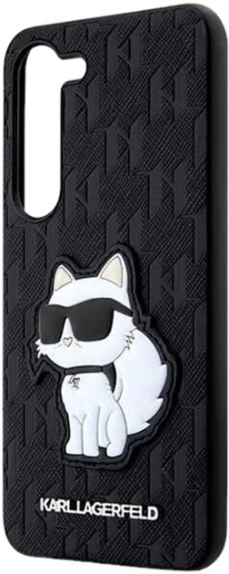 Etui Karl Lagerfeld Saffiano Monogram Choupette do Samsung Galaxy S23 Plus Black (3666339117863) - obraz 3