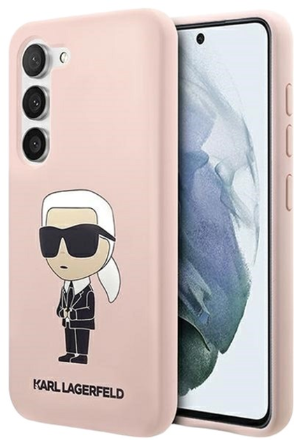 Панель Karl Lagerfeld Silicone Ikonik для Samsung Galaxy S23 Plus Pink (3666339117627) - зображення 1