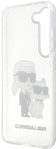 Etui Karl Lagerfeld Glitter Karl&Choupette do Samsung Galaxy S23 Transparent (3666339114695) - obraz 2